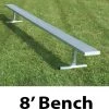 Promo ✨ National Rec 8' PORTABLE Aluminum Team Player Bench ⌛