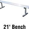 Deals 🌟 Jaypro 21' PORTABLE Aluminum Player Bench, PB-5 👍