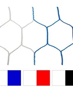 Cheap 🥰 Jaypro 8'x24'x4'x10' Two-Toned HEX Official Soccer Nets, 5mm, SN-2 (pair) White/Black 😀