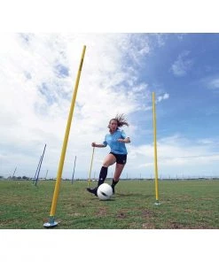 Budget 👍 Kwik Goal set/6 Soccer Coaching Sticks w/ Steel Peg Base, 16B1001 Blue 🎁 -Soccer Sales Shop a11 757 new 03