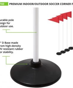 New 😉 Champion Premium Turf Official Soccer Corner Flags, set of 4, SCF60 💯 -Soccer Sales Shop a11 766 new 04