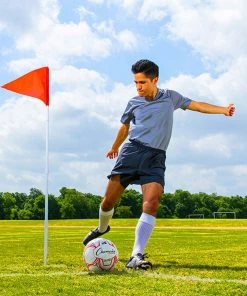 Discount 👏 Champion Fold-A-Flag Folding Soccer Corner Flags, set of 4, SCF50 👏 -Soccer Sales Shop a11 767 new 06