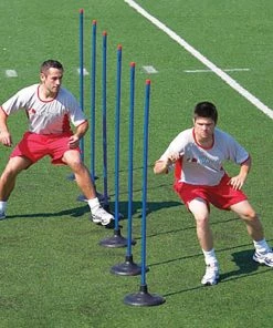 Buy ๐ Kwik Goal Set/6 Premier Coaching Sticks w/ Rubber Bases, 16B22 Blue ๐งจ