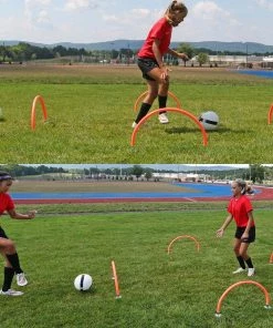 Wholesale 👏 Kwik Goal 25"W Soccer Training Arches, Hi-Vis Orange, 16A1321 🎁 -Soccer Sales Shop a11 779 new 03