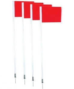 New 👏 Champro Deluxe Official Soccer Corner Flags w/ Spring, set of 4, A197 ⭐