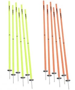 Budget ๐ Kwik Goal Set of 6 Soccer Coaching Sticks 2 Go Hi-Vis Green ๐