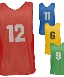 New 👏 Champion ADULT Numbered Scrimmage Vest Pinnies, PSAN Royal 🔔