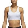 Hot Sale 🔔 Adidas Alphaskin Sports Bra White 🔥