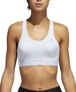 Hot Sale 🔔 Adidas Alphaskin Sports Bra White 🔥