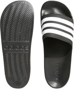 Best Sale 🎉 Adidas Adilette Cloudfoam Slides Black 🤩 -Soccer Sales Shop a80 800 blk 2