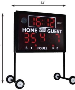 Promo 🎉 Varsity Scoreboard MS-4 Multi-Sport, Indoor / Outdoor Scoreboard 🔔 -Soccer Sales Shop a91 150 new dims